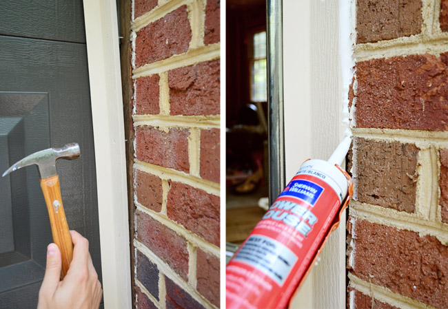 Garage 10 Reattaching Caulking Strips