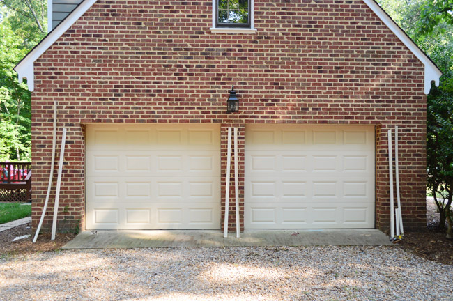 Painting Our Garage Doors A Richer Deeper Color Young