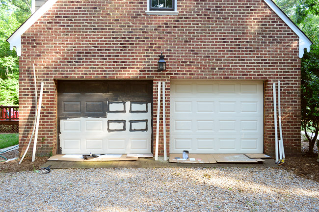 Painting Our Garage Doors A Richer Deeper Color Young