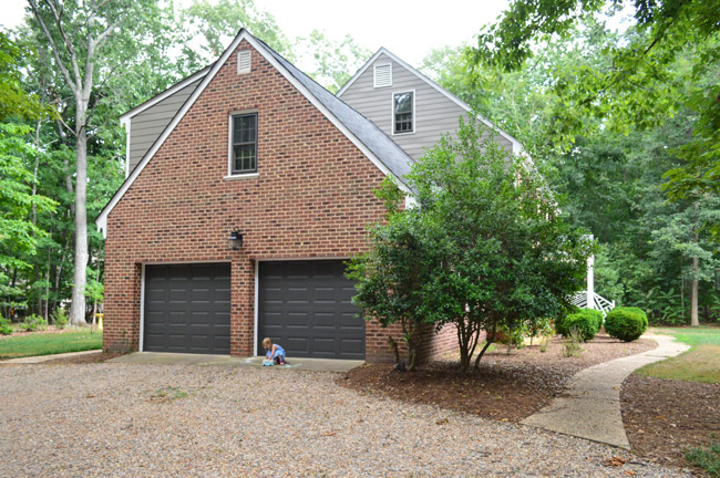 Painting Our Garage Doors A Richer Deeper Color Young House Love