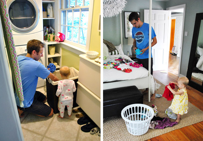 OUR SMALL SPACE LAUNDRY ROOM // — Me and Mr. Jones