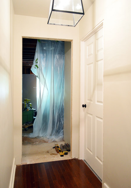 Laundry Room Door Hung Using DIY Door Jamb Kit | Bonus Room Opening Still Incomplete