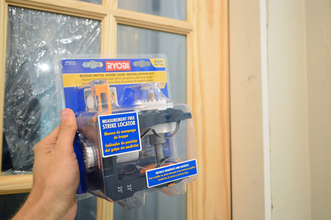 Ryobi Door Lock Installation Kit For Creating Handleset Location In Door