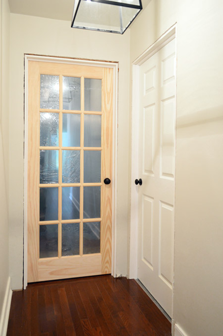 Two Finished Doors Hung Into Openings Using DIY Jamb Kit