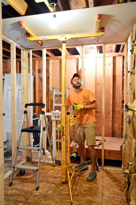 How To Hang Drywall By Yourself Young House Love