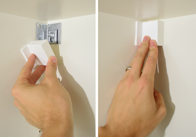How To Hang Ikea Cabinets Young House, Wall Cabinet Mounting Brackets